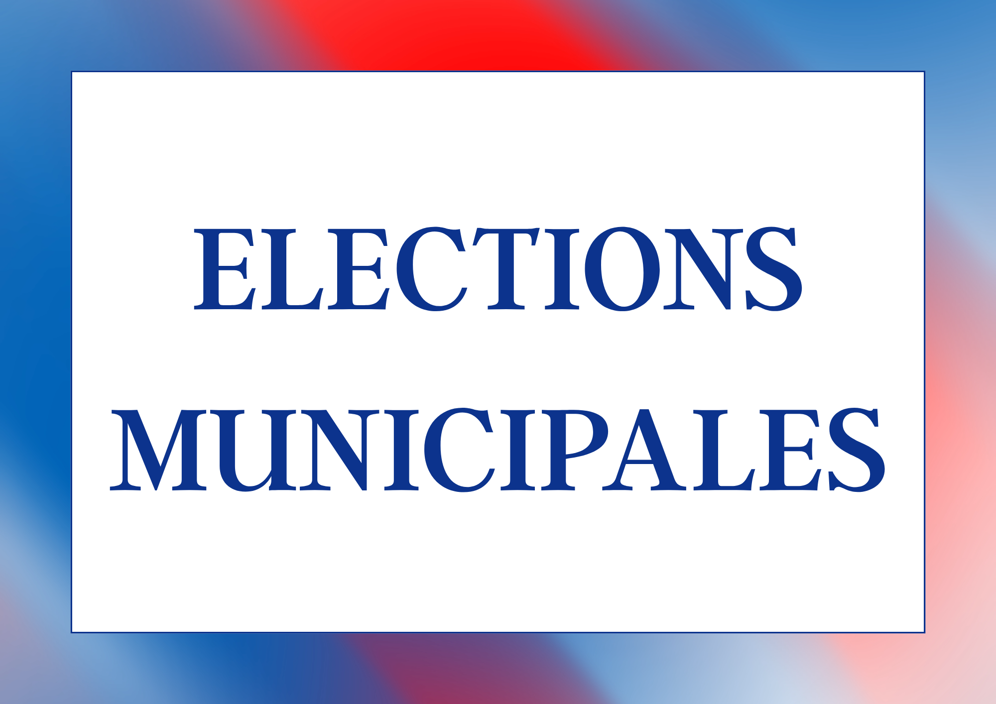 élections municipales